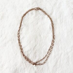 5/$15 🩷 MUST BUNDLE Marlyn Schiff Chic Double Layer Gold Necklace